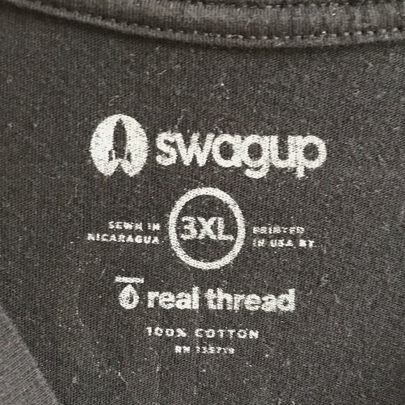 Poshmark Logo Spellout Tee Size 3XL 100% Cotton Short Sleeve T-Shirt Swagup 3X - Picture 3 of 14